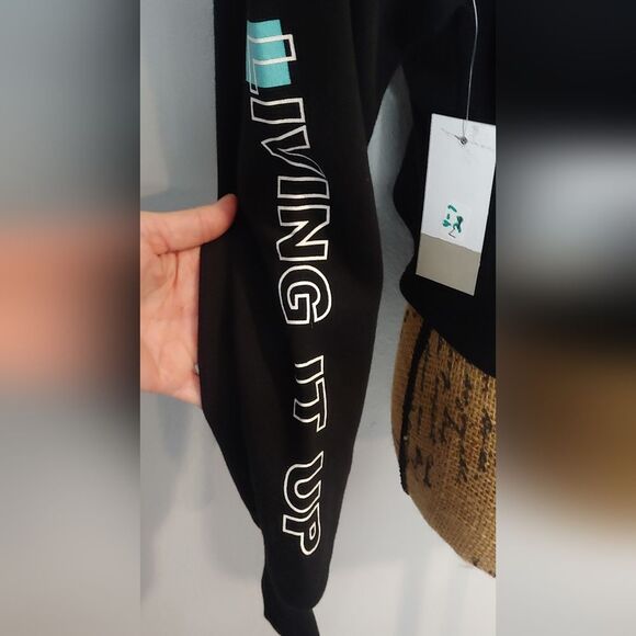 NWT BP Livin It Up Crop Hoodie Sweatshirt Sz M NEW - Picture 8 of 13